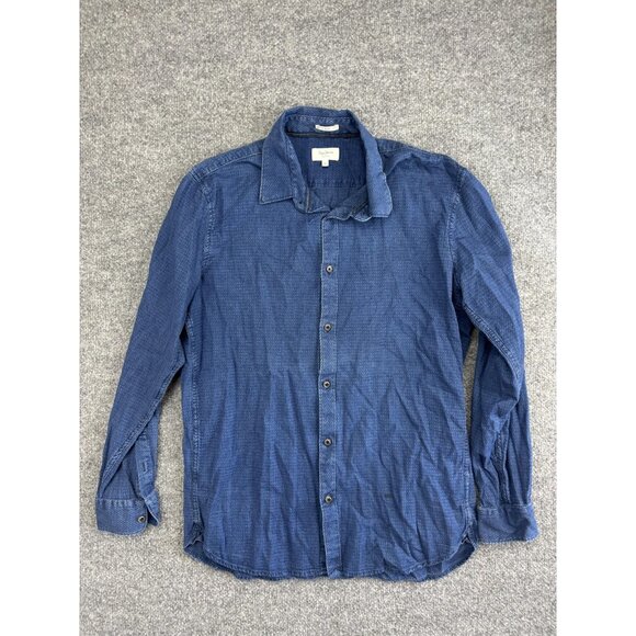 Pepe Jeans Shirt Mens XL Blue Slim Fit Long Sleeve Button Up Casual Lightweight - Picture 1 of 7